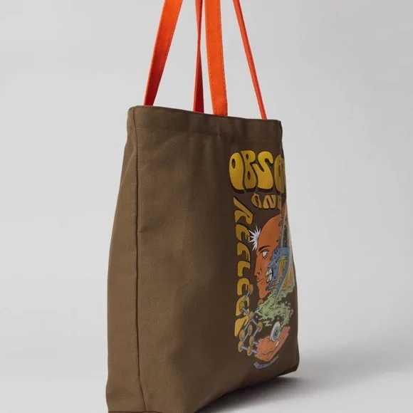 Coney Island Picnic Reflect Tote Bag NWT - Brown - Picture 2 of 7